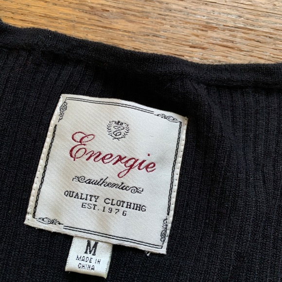 SO SOFT Gorgeous Fitted Bell Shape Black Sweater w/LOVELY xtra long  sleeves - Picture 5 of 6